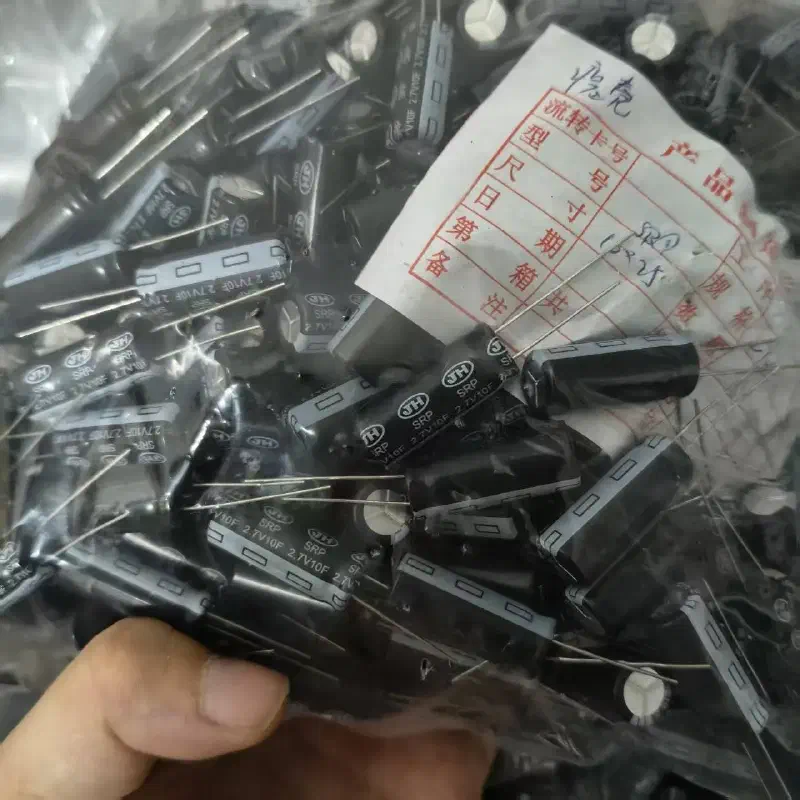 Supercapacitores 2,7 V 10 F en empaque