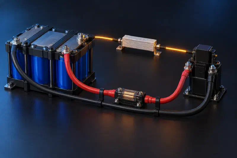 Supercapacitor pre-charge and inrush-current limiting path